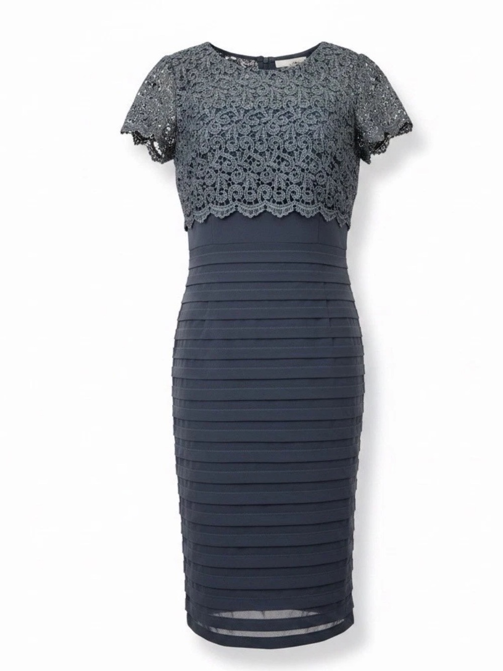Brand new with tags Betsy & Adam Women's Metallic Lace Evening Dress Size 6P